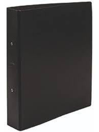 Carpeta Fibra Negra A4 2 Anillos Redondos 40 Mm