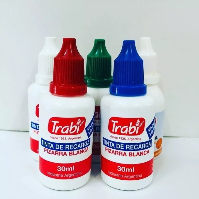 Tinta Trabi Para Marcador Pizarra Azul