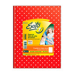 Cuaderno Exito Lunares Tapa Dura 48 Hojas Rayado Rojo