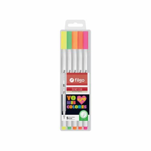 Microfibra Filgo 038 0.4mm *   5 U. Fluo