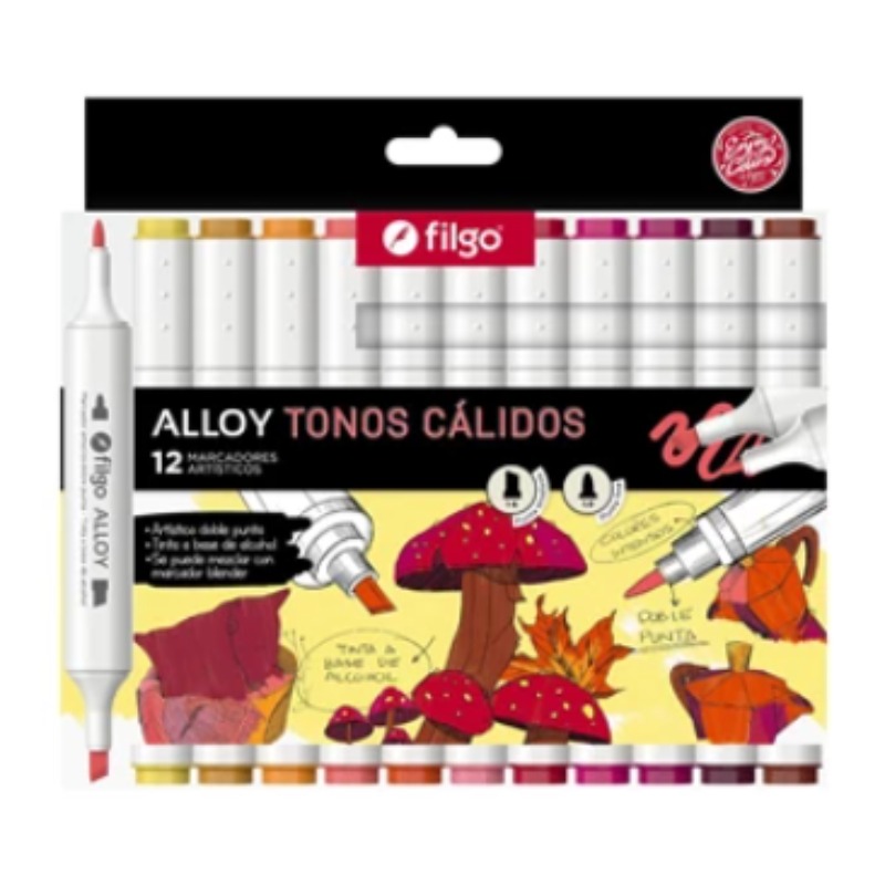Marcador Filgo Alloy Calidos X 12 Unid. (allym-e12-cal)