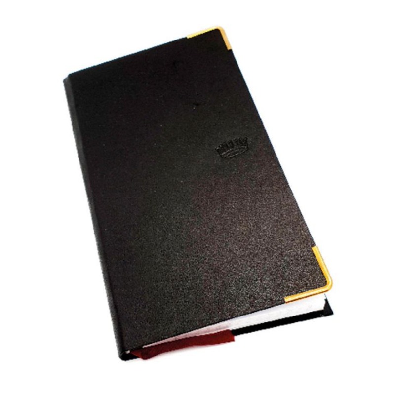 Agenda Nivel 10 Power Cuero Papel Negra S/ Vista 16 X 8 Cm