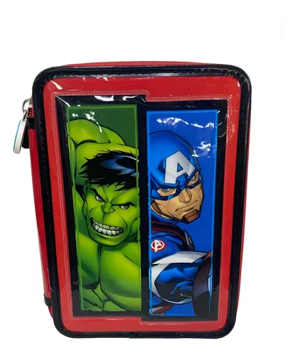 Canopla Cresko De 2 Pisos Pvc Avengers (sp874) + Utiles