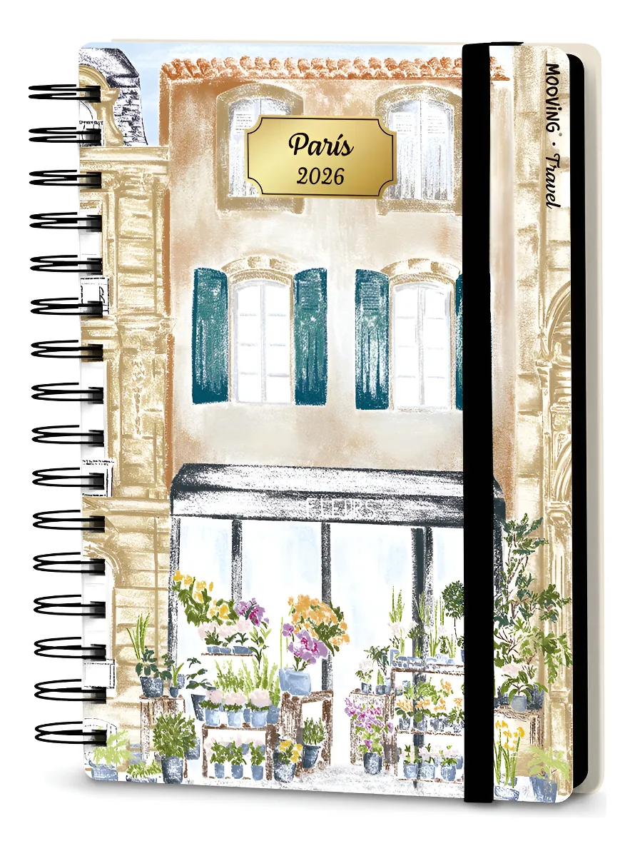 Agenda Mooving Travel C/esp. S/ Vista 15 X 21 Cm