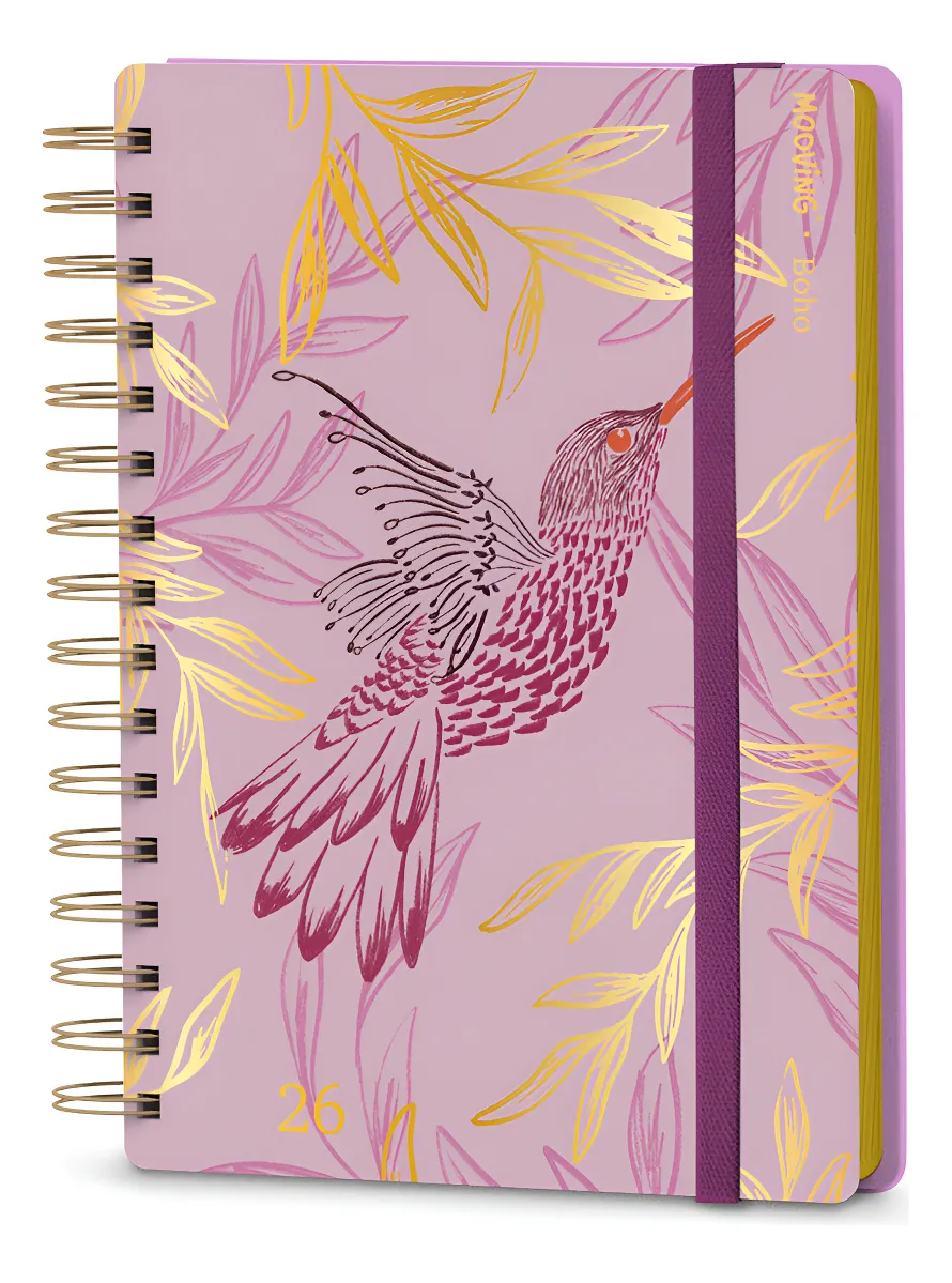 Agenda Mooving Boho C/esp. Diaria 10 X 15 Cm