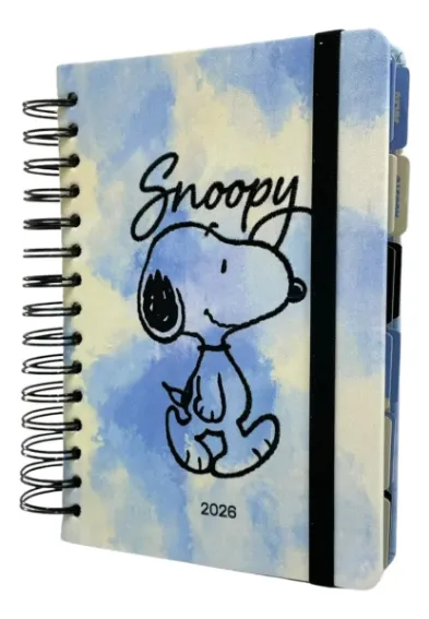 Agenda Mooving Snoopy C/esp. Diaria 14 X 20 Cm. (1404134)
