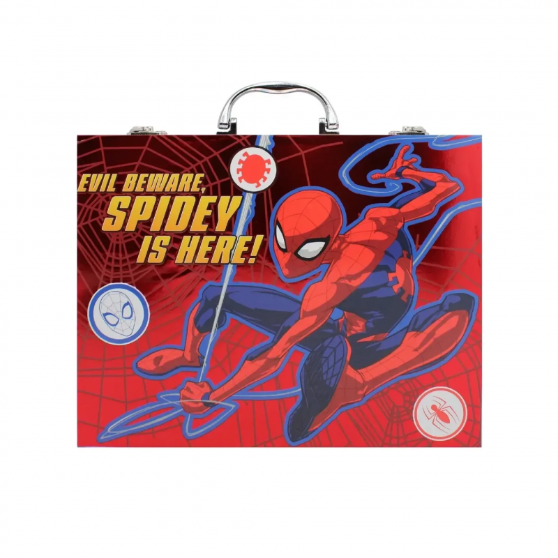 Maletin De Arte Cresko Spiderman X 53 Pzas. (ha634)
